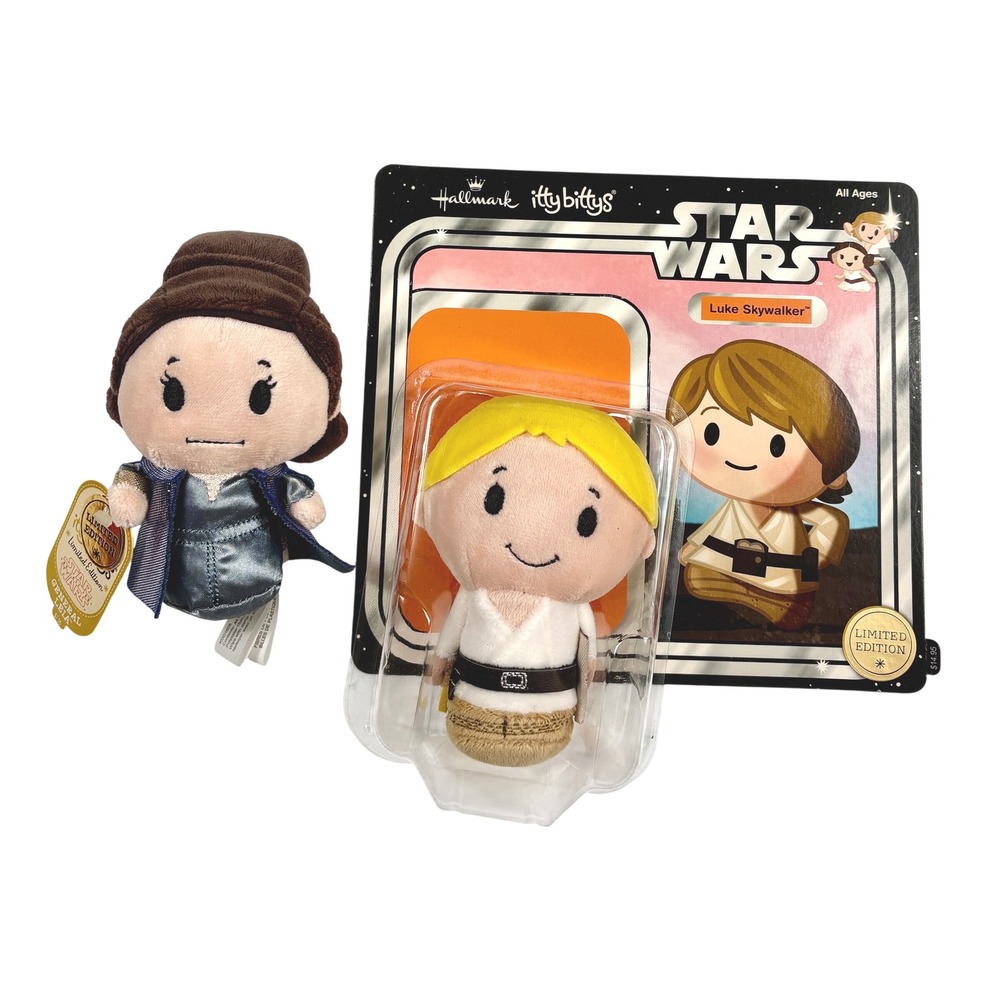 GENERAL LEIA & Limited Edition LUKE SKYWALKER Star Wars Itty Bitty Itty Bittys